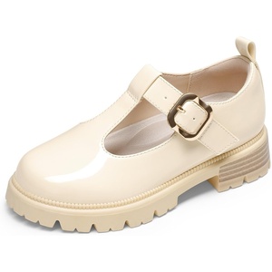 image:imageDREAM PAIRS Girls School Uniform Mary Jane ShoesBeige