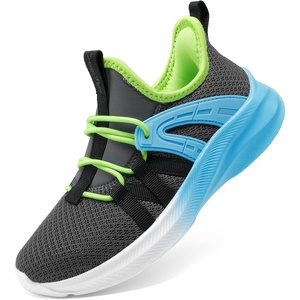 image:imageDREAM PAIRS Kid Shoes Slip On Sneakers RunningDark GreyBlue