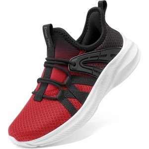 image:imageDREAM PAIRS Kid Shoes Slip On Sneakers RunningRedBlack