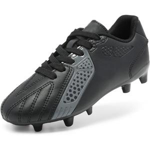 image:imageDREAM PAIRS Kids Lightweight Soccer CleatsBlackDarkGrey