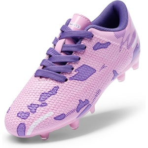 image:imageDREAM PAIRS Kids Low Top Soccer CleatsPinkPurple