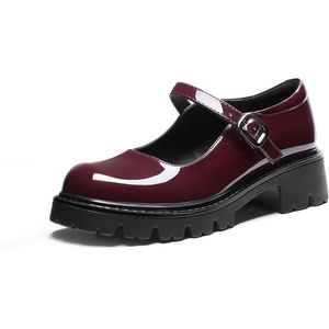 image:imageDREAM PAIRS Mary Jane Platform Pumps Shoes for WomenBurgundy