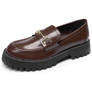 image:imageDREAM PAIRS Platform Chunky Loafers for WomenBrown