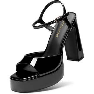 image:imageDREAM PAIRS Platform High Heels for WomenBlackpat