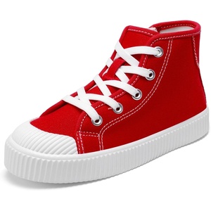 image:imageDREAM PAIRS Unisex Canvas Shoes High Top SneakersRedWhite