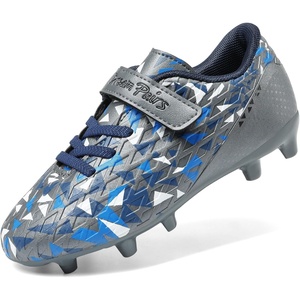 image:imageDREAM PAIRS UnisexKids Soccer CleatsDark GreyRoyal Blue