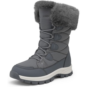 image:imageDREAM PAIRS Waterproof Winter Snow Boots WomenDark Grey