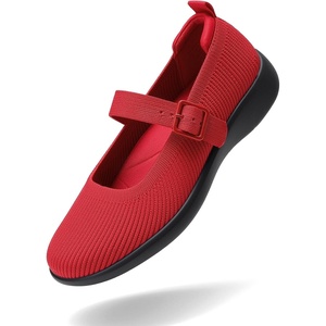 image:imageDREAM PAIRS Womens Ballet Mary Jane Flats ShoesRed