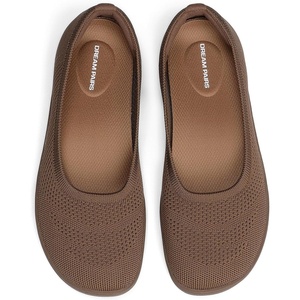 image:imageDREAM PAIRS Womens Ballet Wide Toe FlatsBrown