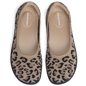 image:imageDREAM PAIRS Womens Ballet Wide Toe FlatsLeopard