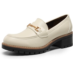 image:imageDREAM PAIRS Womens Chunky Loafers Dressy Business ShoesBeigepu