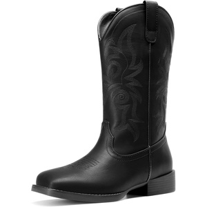 image:imageDREAM PAIRS Womens Cowboy Cowgirl Western BootsSolid Black