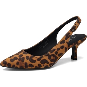image:imageDREAM PAIRS Womens Kitten Slingback Heels PumpsLeopard