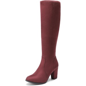 image:imageDREAM PAIRS Womens Knee High Winter Fall Tall Riding BootsBurgundy