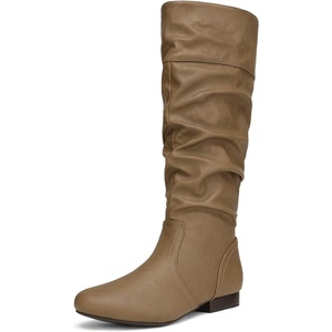 image:imageDREAM PAIRS Womens Knee High Winter Slouchy BootsKhaki