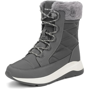 image:imageDREAM PAIRS Womens Mid Calf Warm Winter Snow BootsGrey