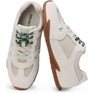 image:imageDREAM PAIRS Womens Retro Lace Up Sneakers Walking ShoesGrey White