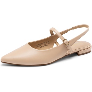 image:imageDREAM PAIRS Womens Slingback Dressy Mary Jane Ballet FlatsNude