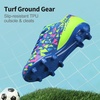 image:imageDREAM PAIRS Boys Girls Soccer CleatsRoyal BlueNeon Green