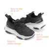 image:imageDREAM PAIRS Girls SlipOn Shoes Jelly Sole SneakersBlack