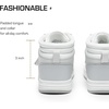 image:imageDREAM PAIRS Unisex Basketball Shoes School SneakerWhiteGrey