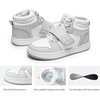 image:imageDREAM PAIRS Unisex Basketball Shoes School SneakerWhiteGrey