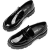 image:imageDREAM PAIRS Womens Penny Loafers Platform Chunky ShoesBlackpat