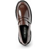 image:imageDREAM PAIRS Womens Penny Loafers Platform Chunky ShoesBrownpat