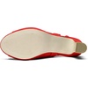 image:imageDREAM PAIRS Womens Slingback High Chunky Heels PumpsRedSuede