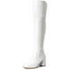 image:imageDREAM PAIRS Womens Knee High Block Heel BootsWhitepu