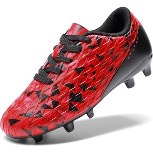 image:imageDREAM PAIRS Boys Girls Soccer CleatsRedBlack