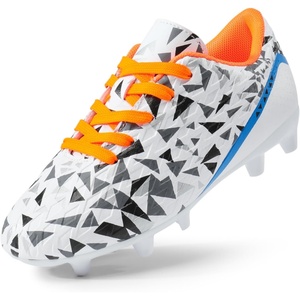 image:imageDREAM PAIRS Boys Girls Soccer CleatsWhiteRoyalBlueOrange