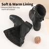 image:imageDREAM PAIRS Girls Combat Lace up Mid Calf BootsBlack