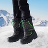 image:imageDREAM PAIRS Unisex Snow Waterproof Winter BootsBlackGreen