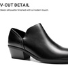 image:imageDREAM PAIRS Women Ankle Boots Chunky Heel Dress Booties ShoesBlackpu