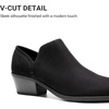 image:imageDREAM PAIRS Women Ankle Boots Chunky Heel Dress Booties ShoesBlacksuede