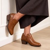 image:imageDREAM PAIRS Women Ankle Boots Chunky Heel Dress Booties ShoesBrownpu