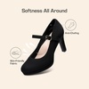image:imageDREAM PAIRS Womens Dressy High Heels Mary Jane PumpsBlacksuede