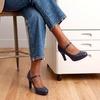 image:imageDREAM PAIRS Womens Dressy High Heels Mary Jane PumpsNavy