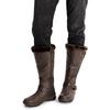 image:imageDREAM PAIRS Womens Knee High Boots Winter Warm BootsBrownPu