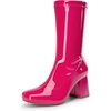 image:imageDREAM PAIRS Womens Mid Calf Gogo BootsHot Pink