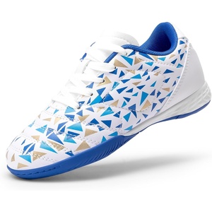 image:imageDREAM PAIRS Boys Girls Indoor Soccer ShoesWhiteNavy