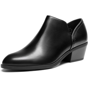 image:imageDREAM PAIRS Women Ankle Boots Chunky Heel Dress Booties ShoesBlackpu