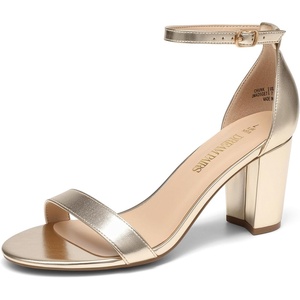 image:imageDREAM PAIRS Womens Comfort Block Heel SandalsLight Gold