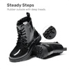 image:imageDREAM PAIRS Girls Ankle Combat Boots Boys Kid ShoesAll Black