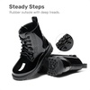 image:imageDREAM PAIRS Girls Ankle Combat Boots Boys Kid ShoesBlack