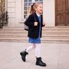 image:imageDREAM PAIRS Girls Ankle Combat Boots Boys Kid ShoesBlackPu