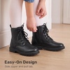 image:imageDREAM PAIRS Girls Ankle Combat Boots Boys Kid ShoesBlackPu