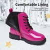 image:imageDREAM PAIRS Girls Ankle Combat Boots Boys Kid ShoesRoseRed