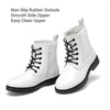 image:imageDREAM PAIRS Girls Ankle Combat Boots Boys Kid ShoesWhite